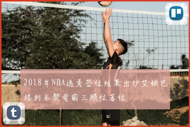 2018年NBA选秀签位结果出炉艾顿巴格利东契奇前三顺位落位